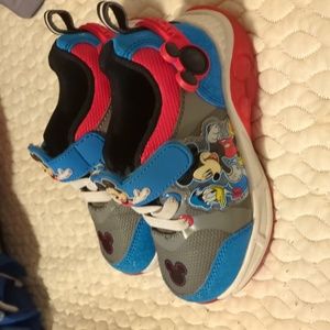 Toddler size 8 Mickey Mouse shoes
